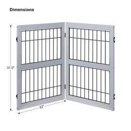 unipaws Extended Panels Pet Playpen, 2 Panels, Grey