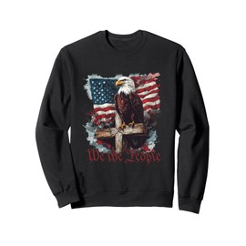 American Flag Patriotic Founding Fathers We The People USA Sweatshirt