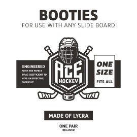 UD_Slide Board Booties for Smooth Gliding (Reusable Washable)   Compatible with All Fitness Hockey Slide Boards   Slip Over Shoe