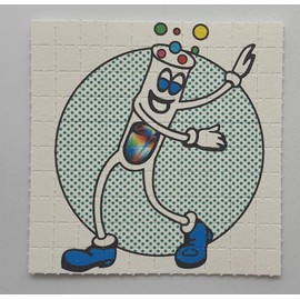 Dancing Test Tubes Tribute Blotter Art Psychedelic Art Gift Acid Art 100 Tab Sheet