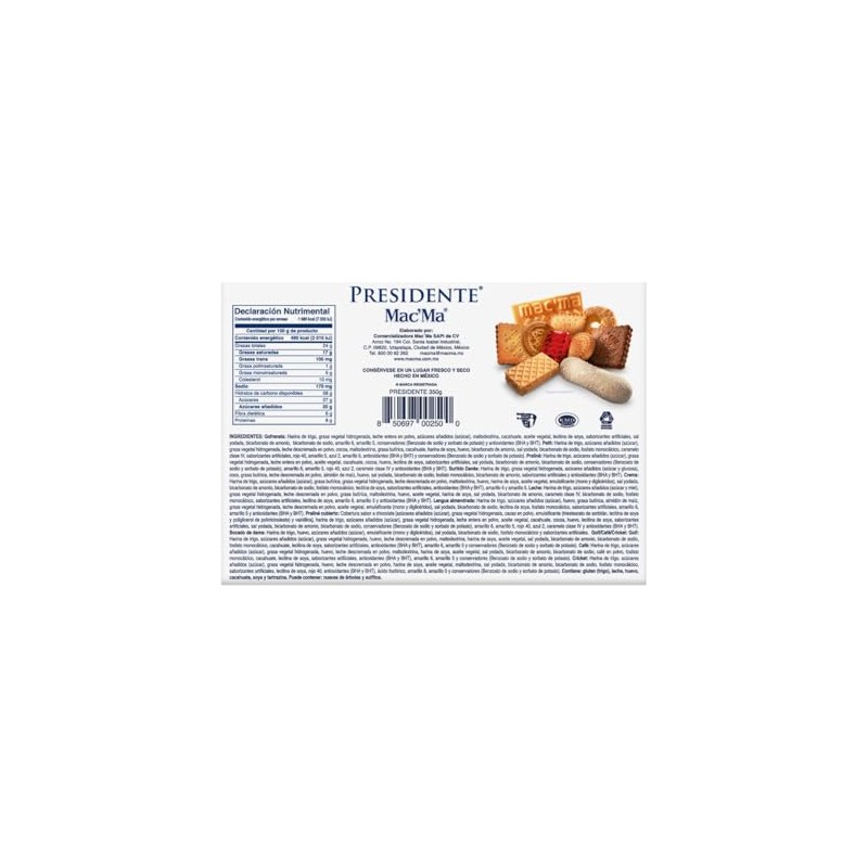 Mac´Ma Galletas Surtido presidente 350 g