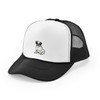 CafePress The Pug Snapback Trucker Hat Black/White