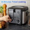 CUSIMAX Electric Deep Fryer for Home Use, 2.5 Liter 1500W