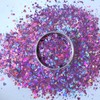 LoveOurHome 150g Chunky Body Glitter Holographic Purple Star Moon Heart