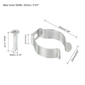 TA-VIGOR 8 Stück T8 Clips Halterung Aufhänger Leuchtstoffröhre Lampenhalterung Klemmen mit Schrauben für LED-Lampen Deckenlampe um Durchhängen zu verhindern
