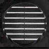Knightsbridge EXAV009B 100mm/4 Extractor Fan Grille with Fly Screen-Black, EX009B