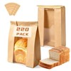 220 Pcs Paper Bread Bags with Tin Tie Tab, Includes