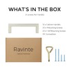 Ravinte 10 Pack Solid Brushed Nickel Kitchen Cabinet Handles Cabinet