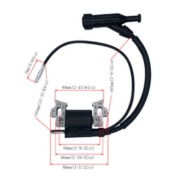 YAMAKATO 590603 196cc 208cc Ignition Coil for Briggs & Stratton CR950 Champion Generac Duromax Firman Ryobi Predator Honda 159cc 163cc 212cc 224cc Log Splitter Washer Generator OEM Pack of 1