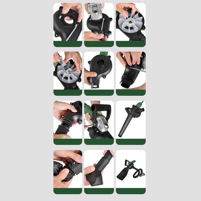 Angle Grinder to Blower Dual Use Blowing Suction Strong Wind