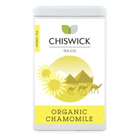 Organic Chamomile Flowers Egyptian (Camomile) Premium Loose Leaf Herbal Tea - Chiswick Tea Co (50g TIN)