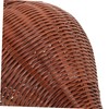 GRIRIW Bamboo Woven Vase Rustic Decorative Flower Holder Handmade Country