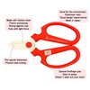 Flower Scissors Hand Creation F-170 (Red)