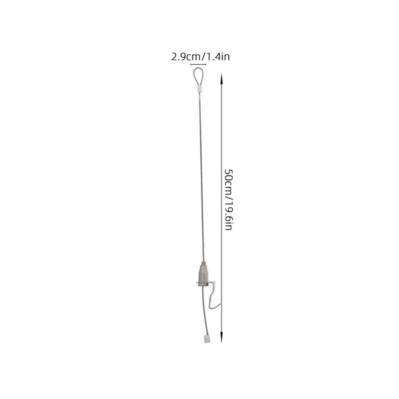 TEHAUX 10 Set Picture Rail Hanging System, 19.6 inch Adjustable