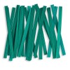 Weststone 1100pcs 4" x 1/4" Green Paper Twist Ties Wired