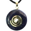 Steinfixx® - Premium Blue Stone Donut Optional Necklace with Silver