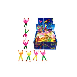 PowerTRC 72 Pieces of Window Crawler Men, Sticky Wall Climbing Rolling Men Novelty Stretchy Sticky Toys for Kids Party Favours