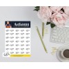 Unbranded Ulta Retail Reminder Planner Stickers - Standard White Matte