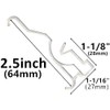 Valance Clips 12pcs 2.5" Clear Plastic Hidden Retainer Holder Installation