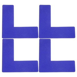 YOKIVE 4 Pcs 5S Location Marking Corner, L Shaped Floor Markers Strikers | Durable for Office Table, Desk, Floor, Steps (Blue, 2x2x0.8-inch)