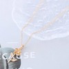 Cimenexe Bohemian Rose Choker Necklace Gold Rose Flower Pendant Necklace