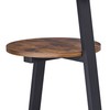BEWISHOME Round End Table Side Table with Metal Frame, Accent