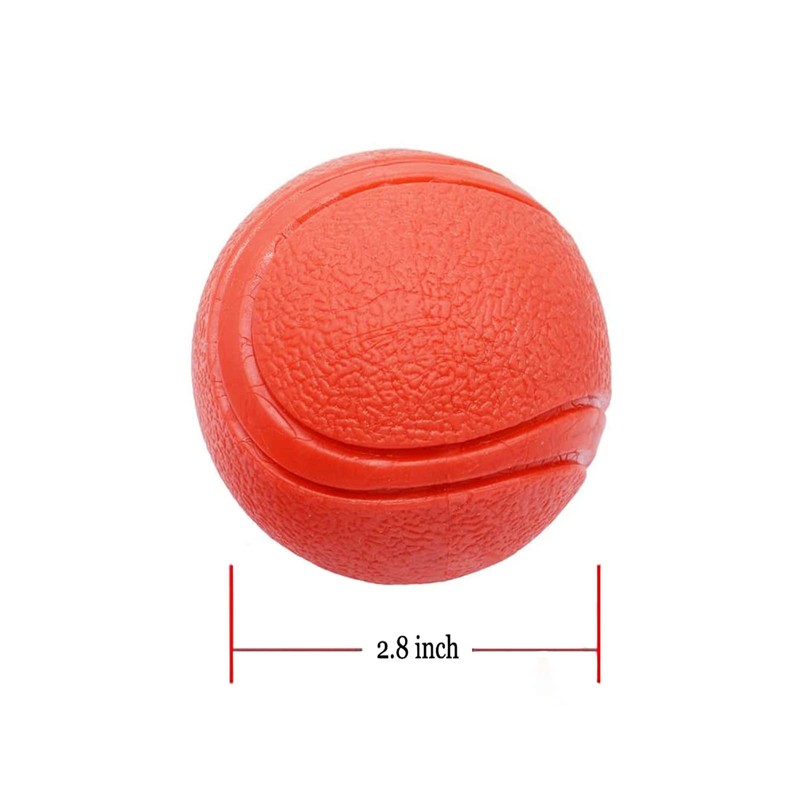 GaesQae Hard Rubber Balls for Dogs,Dog's Solid Rubber Bouncy Ball