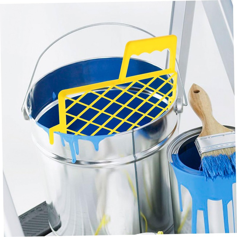 Operitacx Paint Bucket Grid Durable Plastic Paint Filter and Tray