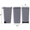 Goaste 12 Pack Mini Desk Trash Can, 22 OZ Tiny