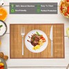 ANDSTAR Set of 8 Pcs Bamboo Placemats with Fabric Border
