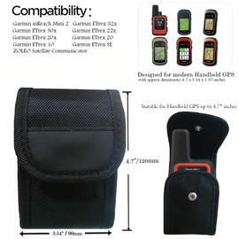 Covthch Holster, Satellite Communicator Case Compatible with Garmin InReach Mini 2/010-01879-00 /Garmin ETrex 10/20 / 20x / 22x / 32x / 30x / SE Handheld GPS, Carrying Pouch for Camping & Hiking