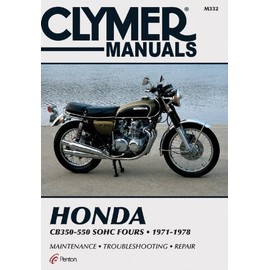 Honda CB350F CB400F CB500 CB550 Clymer Repair Manual