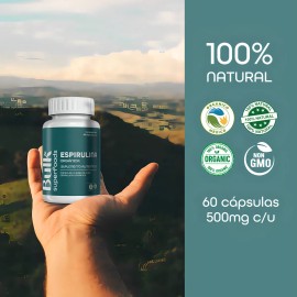 Suplemento Espirulina Orgnica 60 Cpsulas De 500 Mg Bulk Superfoods 100 Natural Sin Gluten Apto Dieta Keto  Suplemento Alimenticio A Base De...        