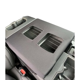 Car Console Covers Plus Hand Made in USA Designed for Toyota Tundra 2022-2024 Neoprene Auto Armrest Center Console Cover Protector Gray