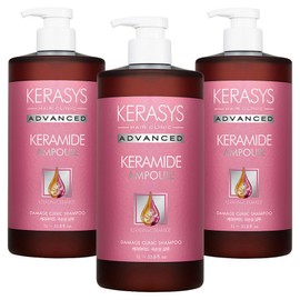 Kerasis Keramide Extreme Damage Clinic Shampoo, 1L, 3 packs / 케라시스 케라마이드 극손상 클리닉 샴푸, 1L, 3개