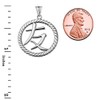 Elegant Sterling Silver Chinese/Japanese Friendship Symbol Rope-Style Pendant