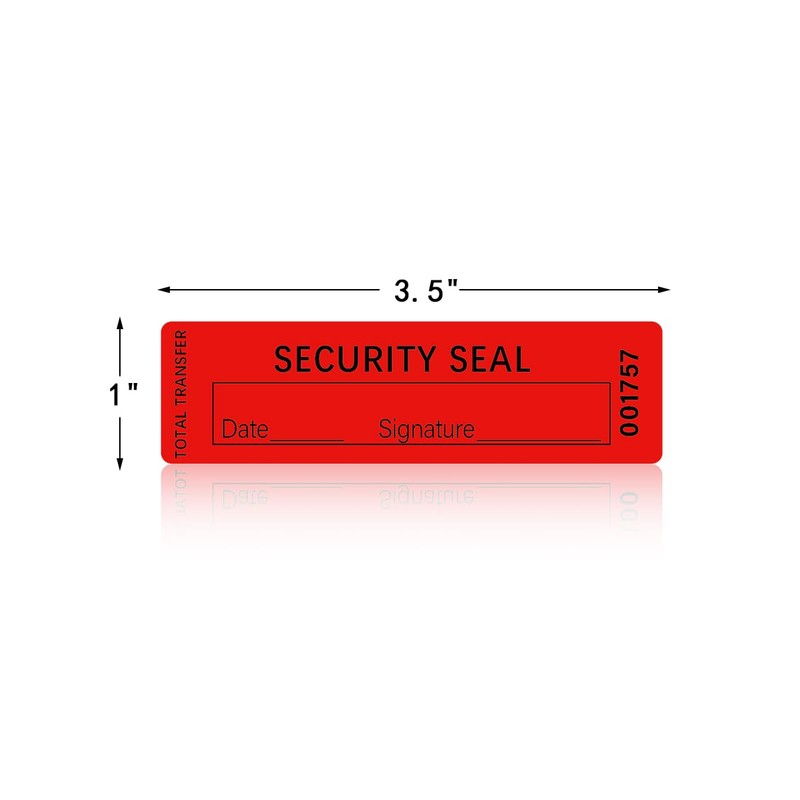 210 PCS Tamper Evident Seals 1x3.5inch Tamper Tape Tamper Proof