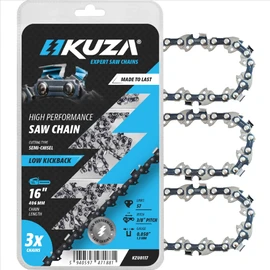 Premium 40 cm Chainsaw Chains 16 Inch 3/8 Inch .050 Inch 57TG Suitable for AEG, Alpina, Bosch, Dolmar, Einhell, Hitachi, Jonsered, Makita, Poolan and Many Other Models (3 Chains)