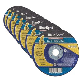 2 x Metal Air Cut Off Cutting Discs 75mm x 1.6mm x 10mm Thin 3" Slitting Disc
