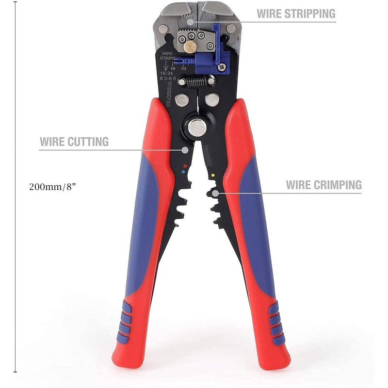 WORKPRO Stripper Automatic Stripping Pliers, Stripping Wire Cutter Pliers AWG