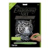 Royal Brush Silver Foil Engraving Art Kit 8"X10"-White Tiger