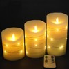 LED flameless Candle, with Embedded Starlight String, danip 5-Piece LED