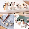 NaiHey 5 Pairs Chopsticks and Chopstick Rest Set, 6 Cute