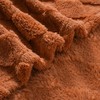 Burnt Orange Throw Blanket for Couch Sofa Bed 60x80 inches,Fleece