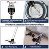 CUVZORA SUP Valve Adapter with 4 Pieces Gas Nozzle Inflatable,
