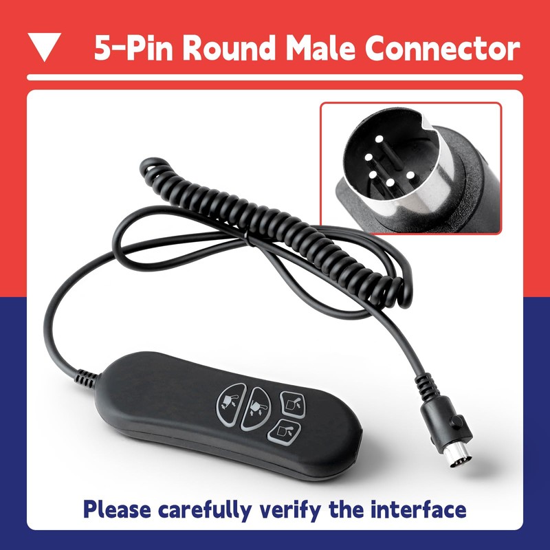 Dusledel 4 Button 5 Pin Prong Hand Control Handset Replacement