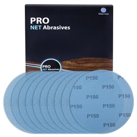 SPEEDWOX Mesh Abrasive 9 inch Drywall Sander Sandpaper 150 Grit 10pcs Dust-Free Hook and Loop Drywall Sanding Disc Aluminum Oxide Sanding Discs for Drywall Sanders For Metal Wood Finishing