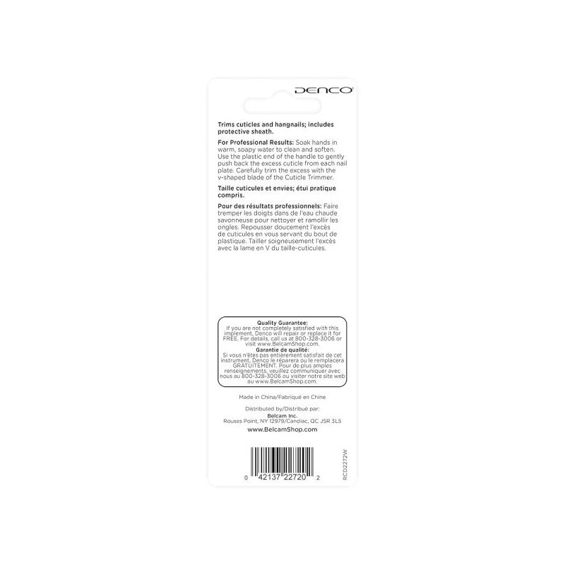 Denco 보호 피복이 있는 덴코 큐티클 트리머 Denco Cuticle Trimmer