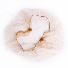 50pcs Invisible Hair Nets, Hair Bun Nets Coffee Ballet Hair Net for Girls, Elastic Edge Mesh Hair Nets for Women, Hair Bun Holder for Hair Gymnastics Bun Making, 50cm/20inch