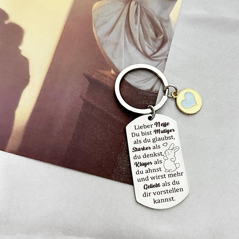 Keyring Ring Cute Birthday Gift Positivity Son Daughter Friends Christmas